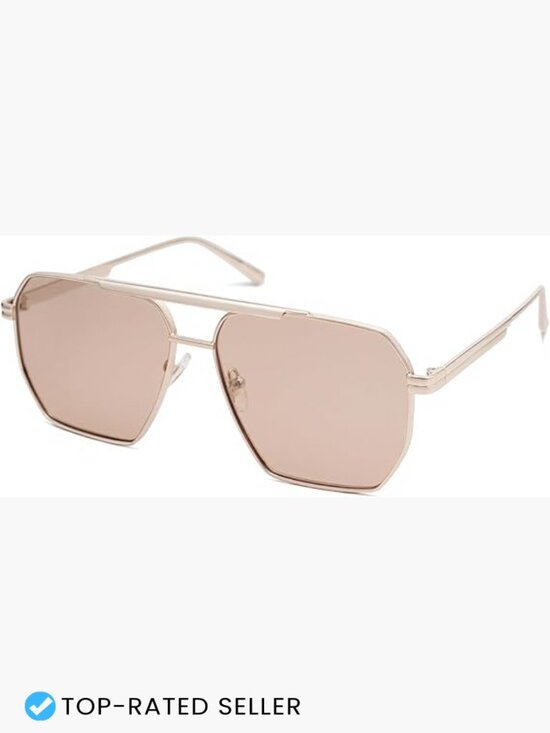 Retro Oversized Square Polarized Sunglasses Classic Large Metal Frame Vintage main image 6